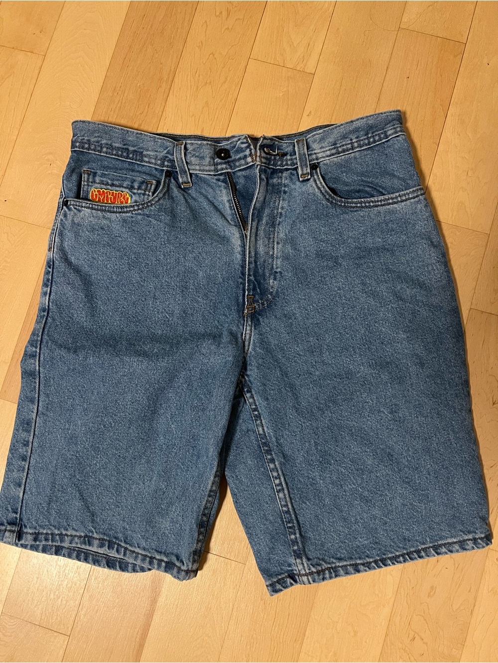 Zumiez Men's Blue Denim Cutoff Jean Shorts